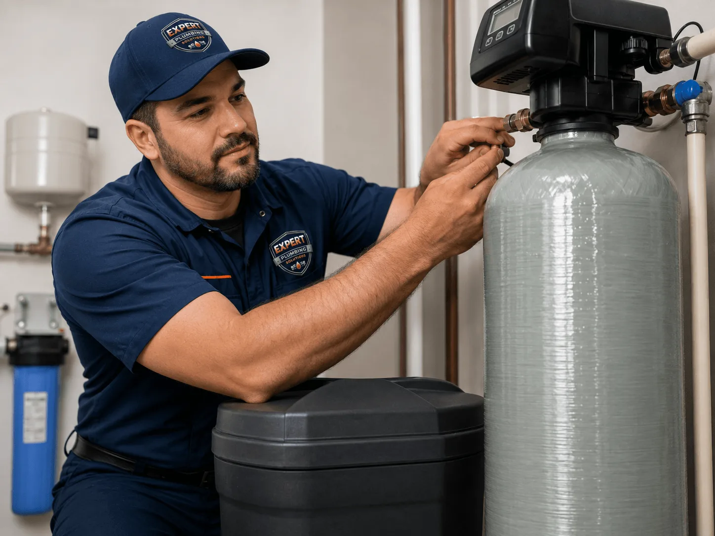 Water softener system installation